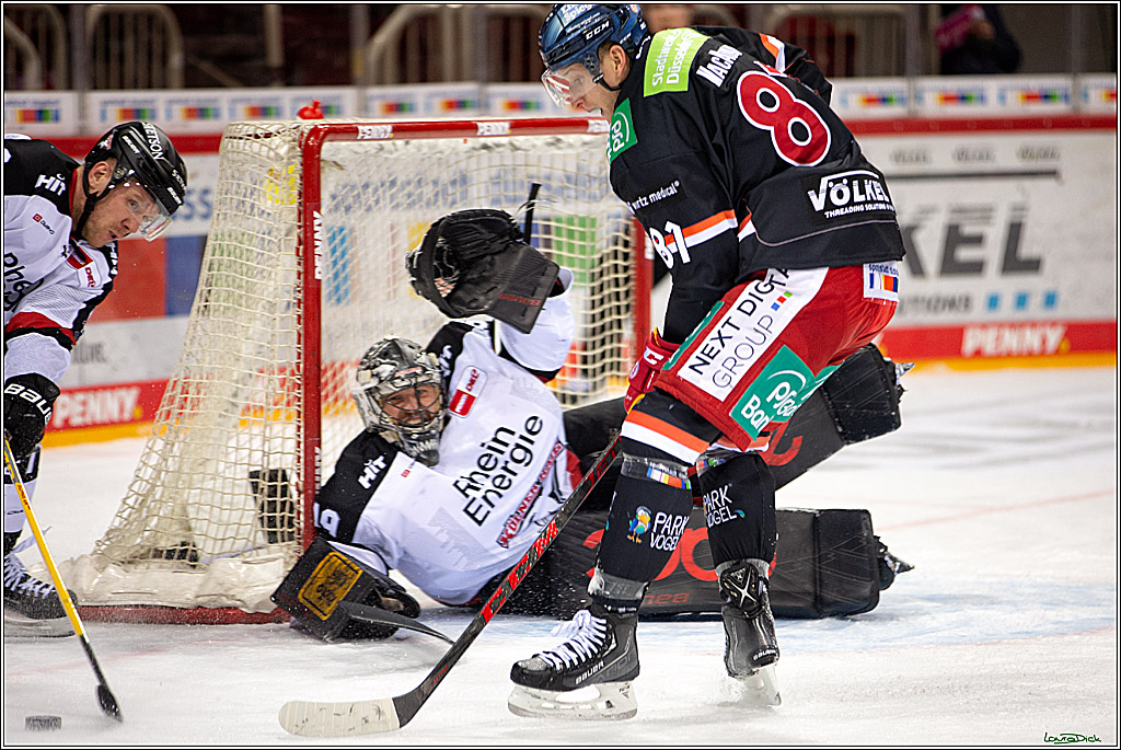 PENNY DEL; Duesseldorfer EG- Koelner Haie; Duesseldorf, 23.01.2022